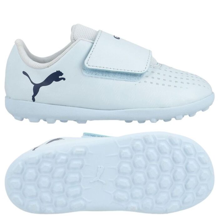 PUMA Future 9 Play Velcro TT Dreamrush - Icy Blue/Blue Jewel Kids