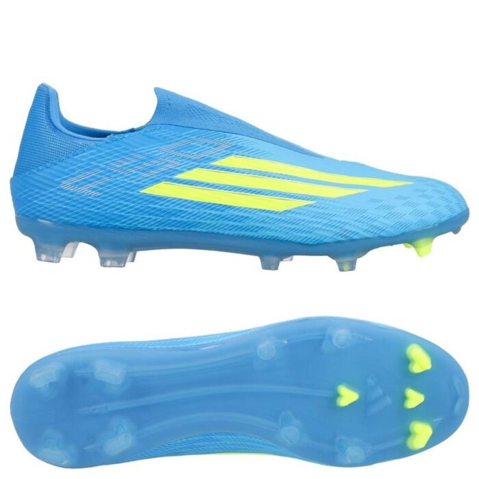 adidas F50 League Laceless FG/AG Ice Cold Precision - Lucid Ray Blue/Solar Yellow/Light Utility Aqua
