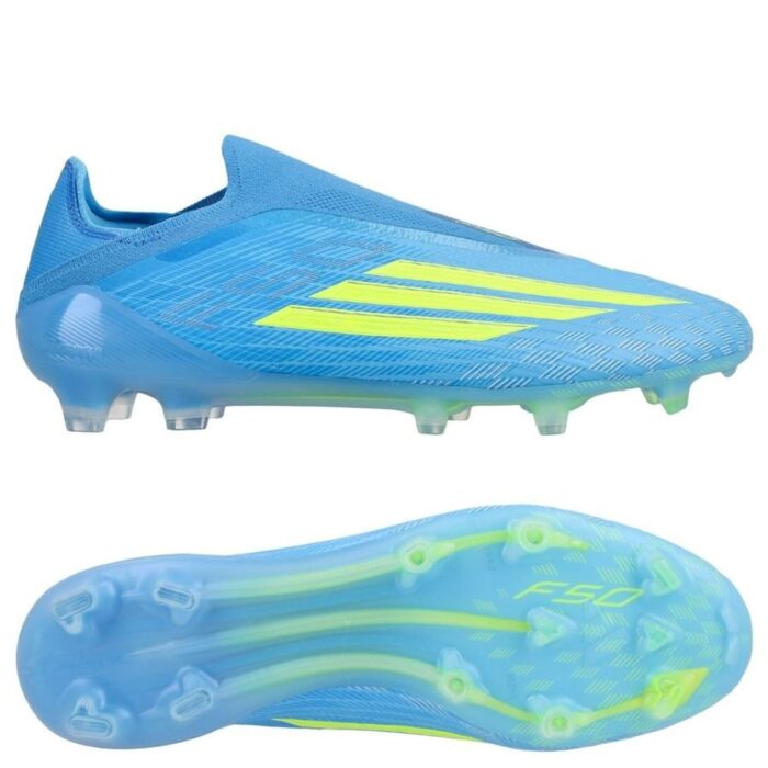 adidas F50 Elite Laceless FG Ice Cold Precision - Lucid Ray Blue/Solar Yellow/Light Utility Aqua