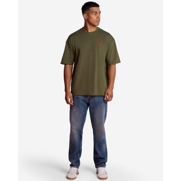 Liverpool Oversized T-Shirt Liverbird - Khaki Green