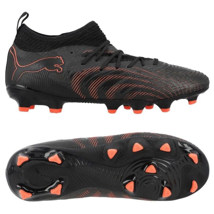 PUMA Future 9 Match FG/AG Eclipse - PUMA Black/Glowing Red/Strong Gray Kids