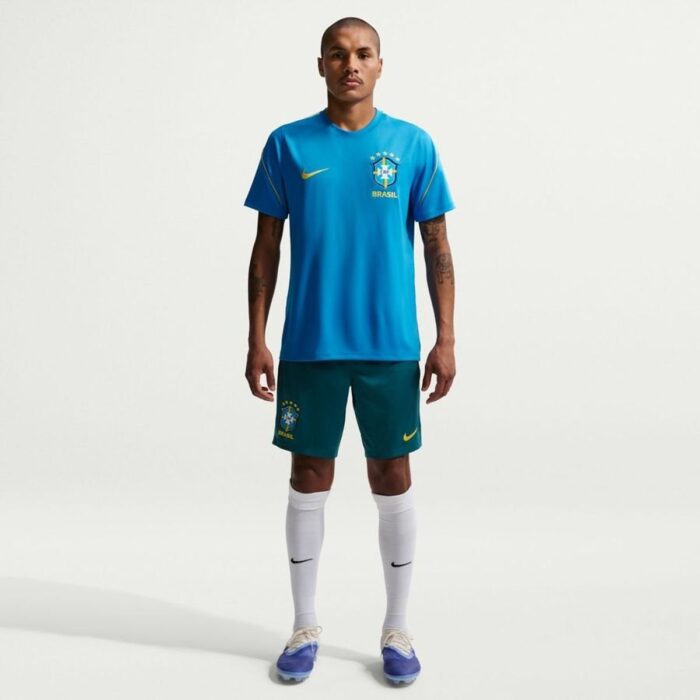 Brazil Training Shorts Dri-FIT Strike World Cup 2026 - Geode Teal/Light Menta/Midwest Gold