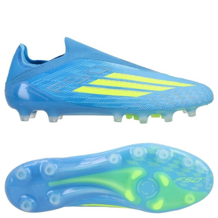 adidas F50 Elite Laceless AG Ice Cold Precision - Lucid Ray Blue/Solar Yellow/Light Utility Aqua