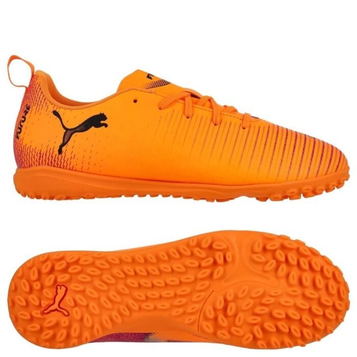 PUMA Future 8 Play TT Hot Pursuit - Heat Fire/PUMA Black/Ravish Kids