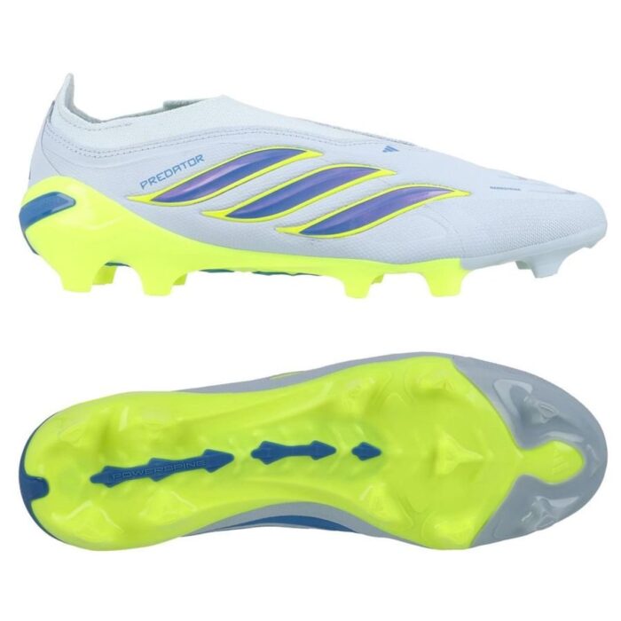adidas Predator League Laceless FG Ice Cold Precision - Crystal Sky/Ray Blue/Solar Yellow