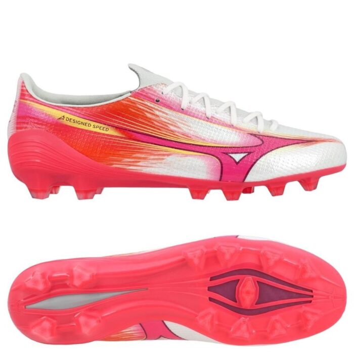Mizuno Alpha III Made in Japan FG Blazing Flair - White/Fuchsia Purple