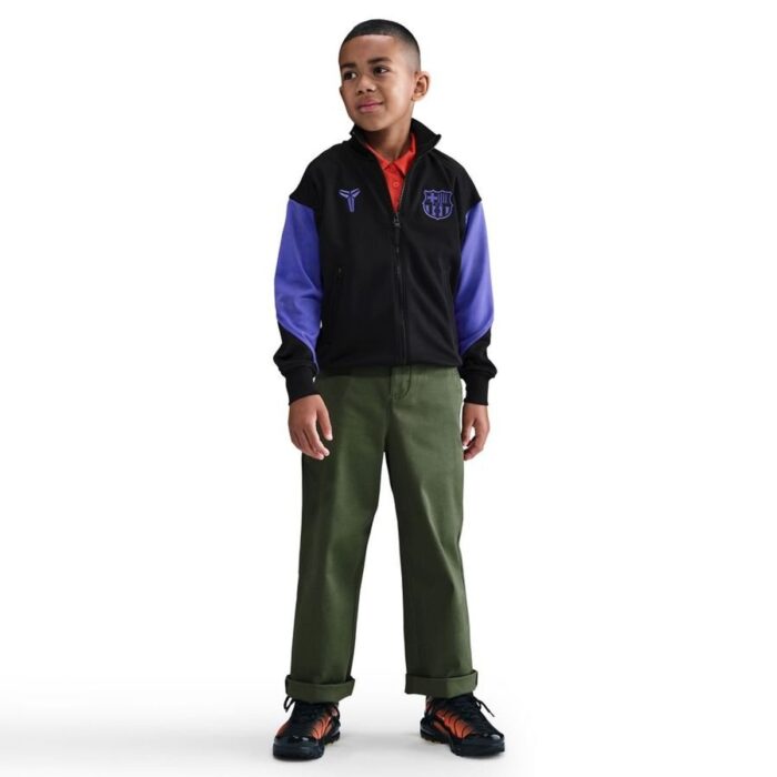Barcelona Training Jacket Academy Pro Anthem Away - Black/Persian Violet Kids