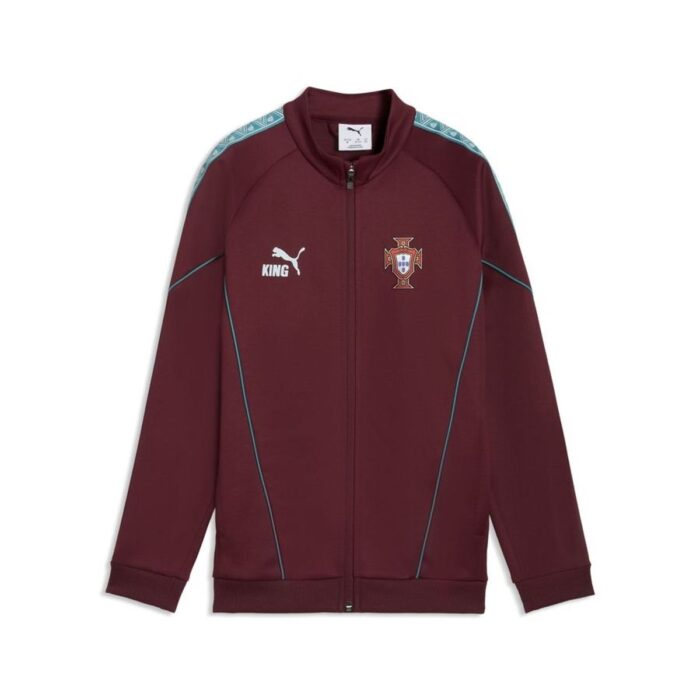 Portugal Track Jacket King Anthem World Cup 2026 - Ruby Shimmer Kids