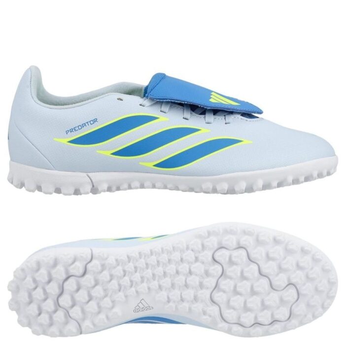 adidas Predator Club Fold-over Tongue TF Ice Cold Precision - Crystal Sky/Ray Blue/Solar Yellow Kids