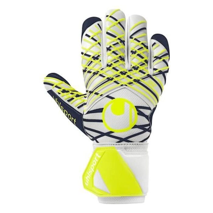 Uhlsport Goalkeeper Gloves Absolutgrip HN Pro - White/Black/Fluo Yellow Kids