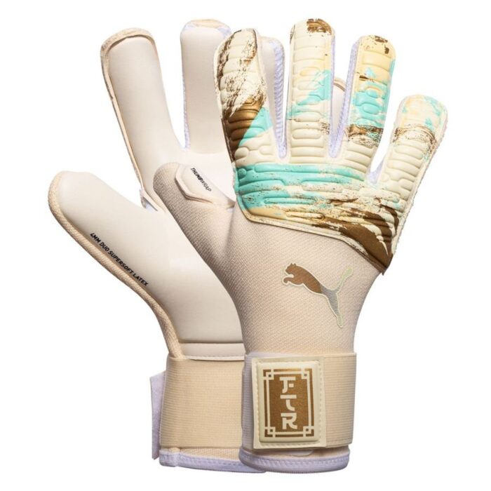 PUMA Goalkeeper Gloves Future Pro Chinese New Year - Creamy Vanilla/Mint Jelly/Emerald Ice LIMITED EDITION