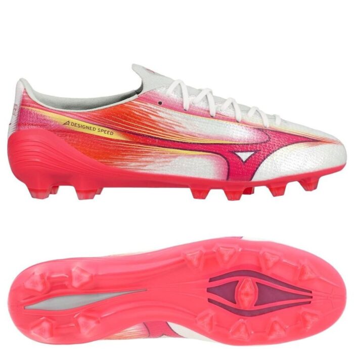 Mizuno Alpha III Elite FG Blazing Flair - White/Fuchsia Purple