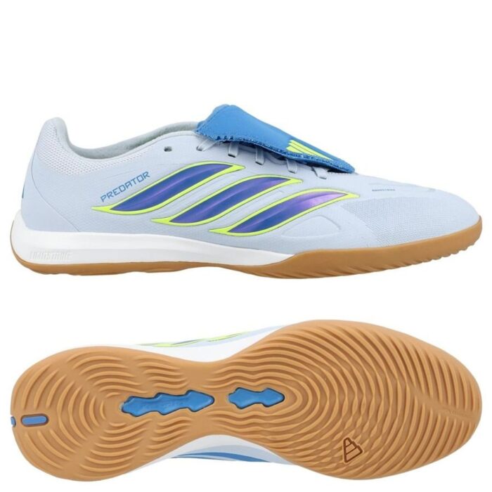 adidas Predator League Fold-over Tongue IN Ice Cold Precision - Crystal Sky/Ray Blue/Solar Yellow
