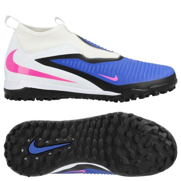 Nike Phantom 6 Academy High Cut TF Attack - Racer Blue/Pink Blast/White Kids