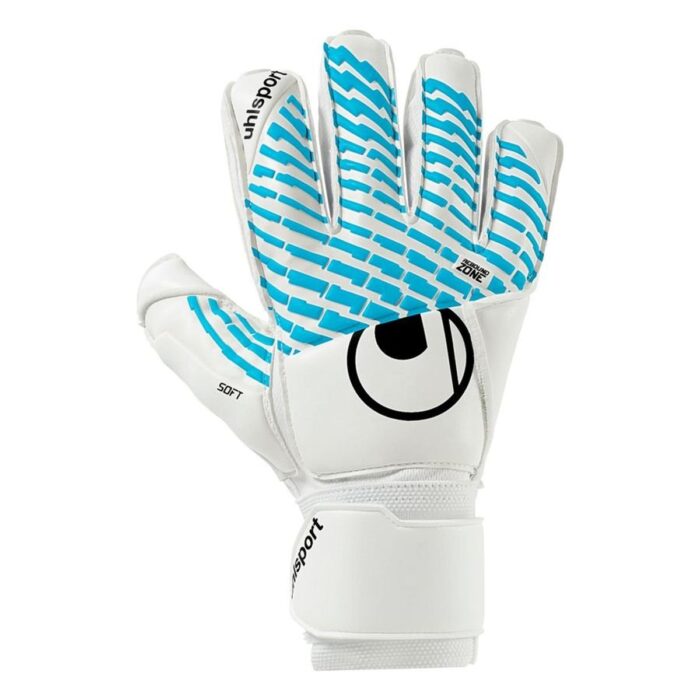 Uhlsport Goalkeeper Gloves Fangmaschine CyberTec Soft Flex Frame - White/Cyber Blue/Black