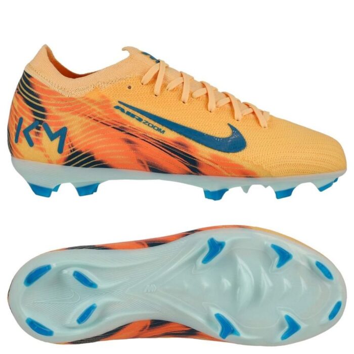 Nike Air Zoom Mercurial Vapor 16 Pro FG Mbappé Personal Edition - Melon Tint/Neo Turquoise/Igloo Kids