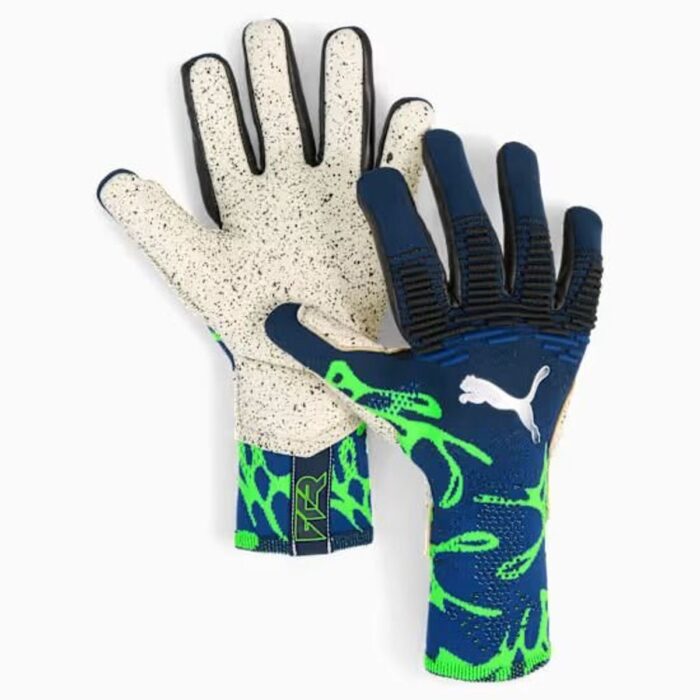 PUMA Goalkeeper Gloves Future Ultimate NC Cosmic Art - Vivid Blue/Green Glare LIMITED EDITION