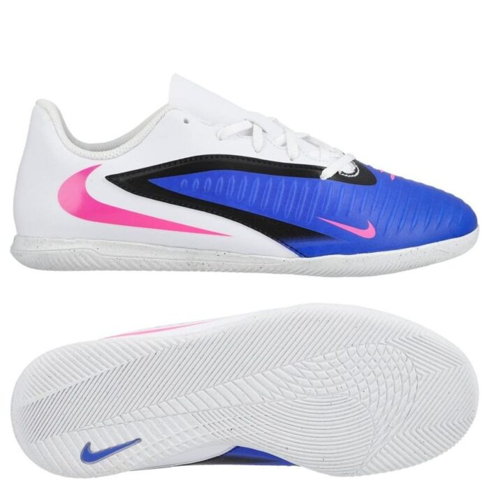 Nike Phantom 6 Club Low Cut IC Attack - Racer Blue/Pink Blast/White Kids