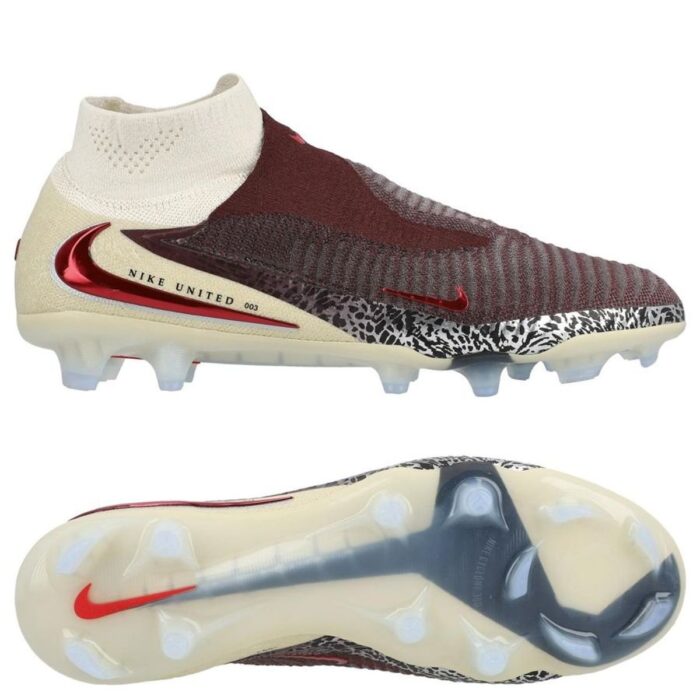 Nike Phantom 6 Elite High Cut FG United - Burgundy Crush/Universal Red/Fossil