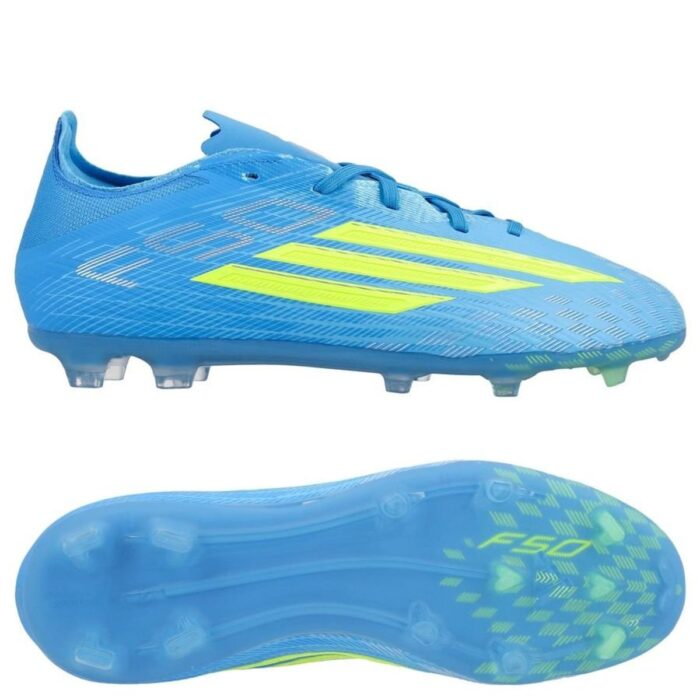 adidas F50 Elite FG Ice Cold Precision - Lucid Ray Blue/Solar Yellow/Light Utility Aqua Kids