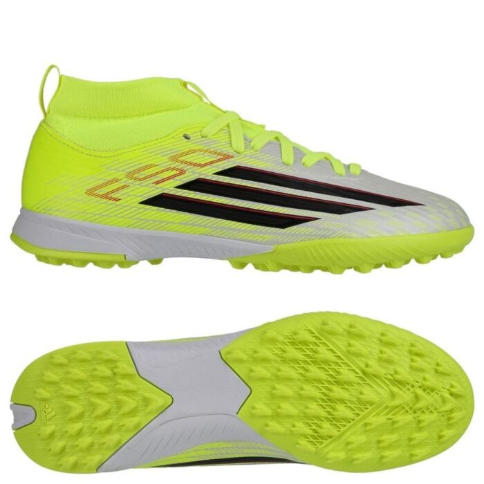 adidas F50 League Mid TF Born For Goals - Solar Yellow/Core Black/Lucid Red Kids