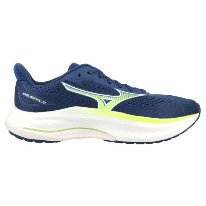 Mizuno Running Shoe Wave Inspire 22 - Navy/Yellow/White