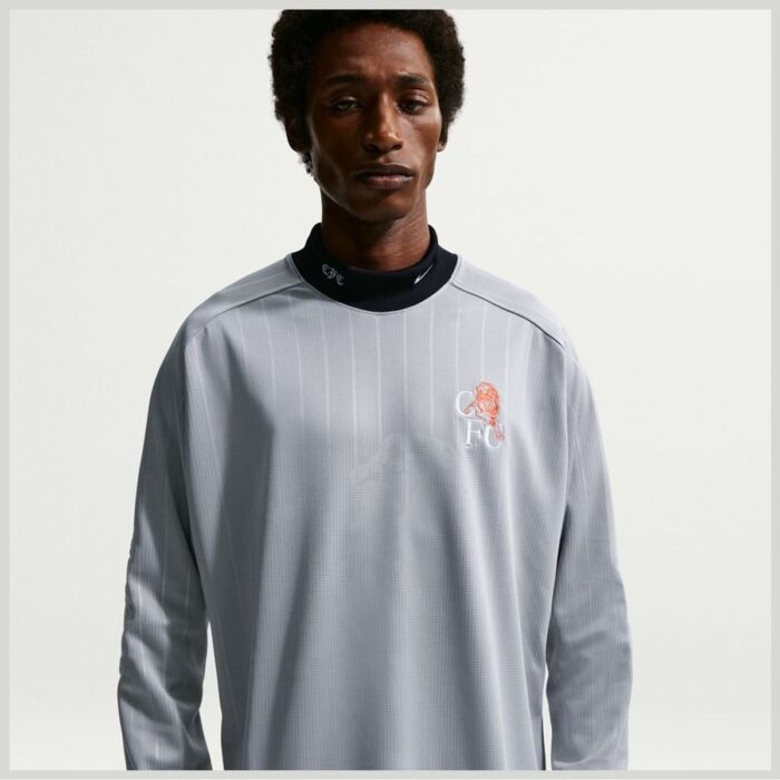 Chelsea Goalkeeper Shirt Authentic - Wolf Grey/Turf Orange/Blue/White
