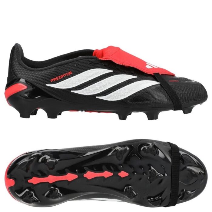 adidas Predator League Fold-over Tongue FG Immortal DNA - Core Black/Footwear White/Lucid Red Kids