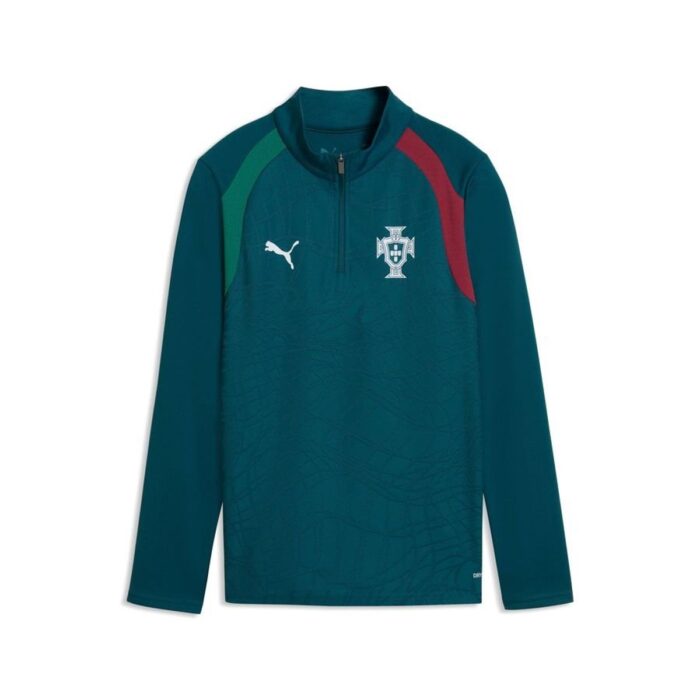 Portugal Training Shirt 1/4 Zip World Cup 2026 - Ocean Tropic/Silver Mist Kids