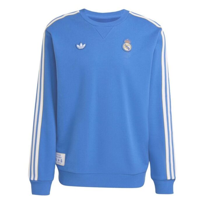 Real Madrid Sweatshirt Terrace Icons - Blue Bird/White
