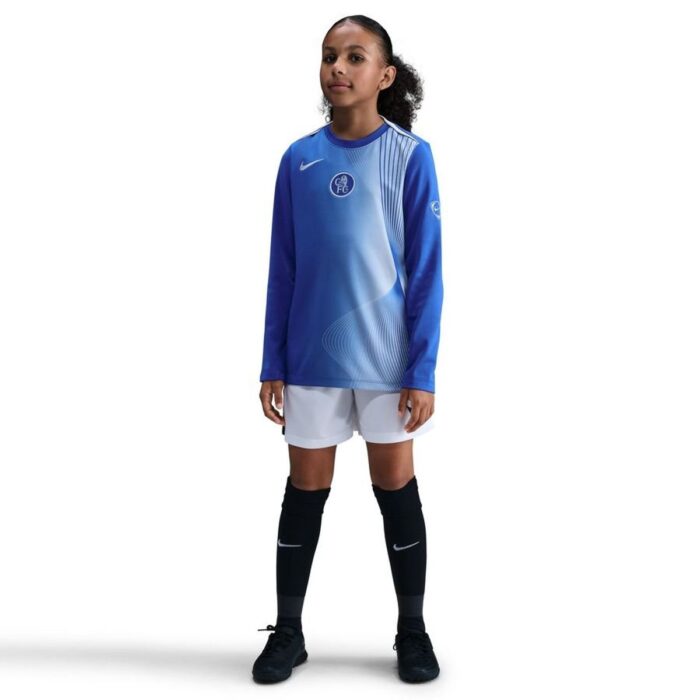 Chelsea Training Shirt Dri-FIT Academy Pro Warm Pre Match 3rd - Game Royal/Field Silver Kids