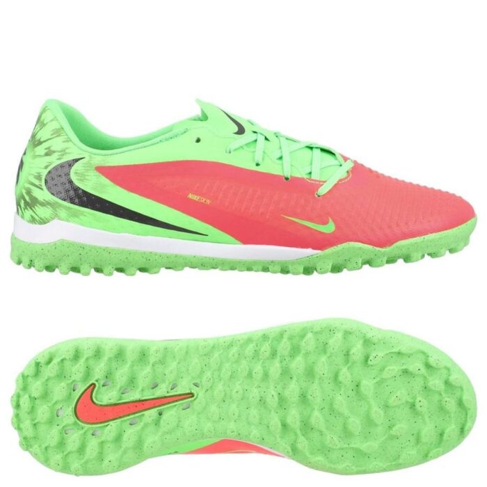 Nike Phantom 6 Academy Low Cut TF Erling Haaland Personal Edition - Hot Punch/Black/Green Strike