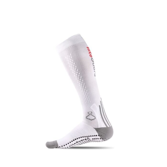 Liiteguard Running Socks SHIN-TECH Grip - White