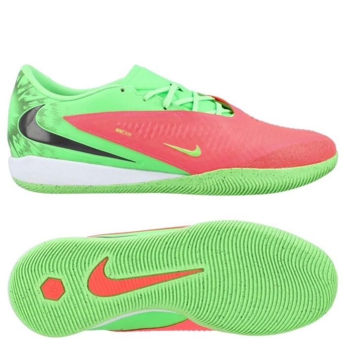 Nike Phantom 6 Academy Low Cut IC Erling Haaland Personal Edition - Hot Punch/Black/Green Strike