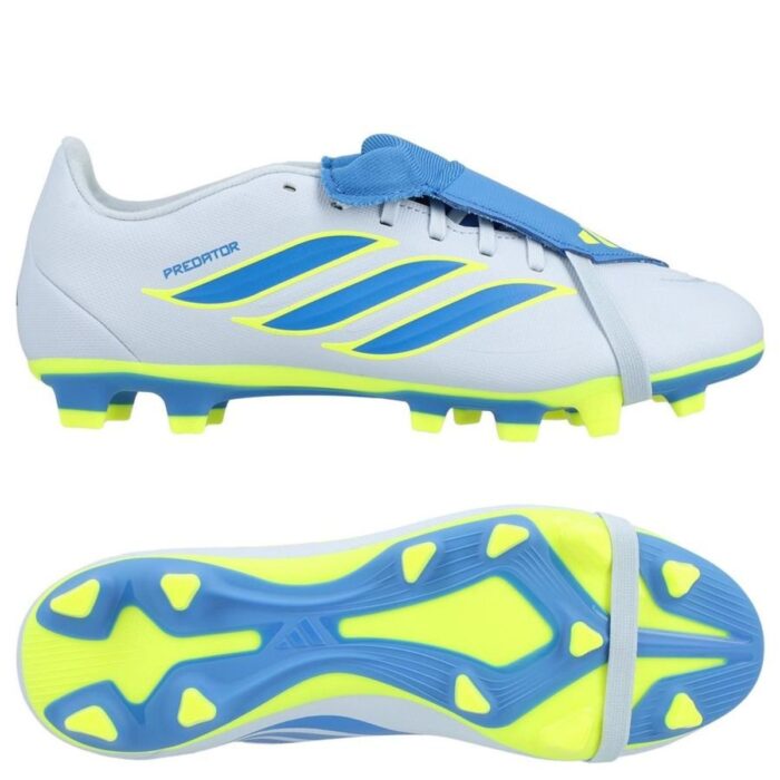 adidas Predator Club Fold-over Tongue FxG Ice Cold Precision - Crystal Sky/Ray Blue/Solar Yellow