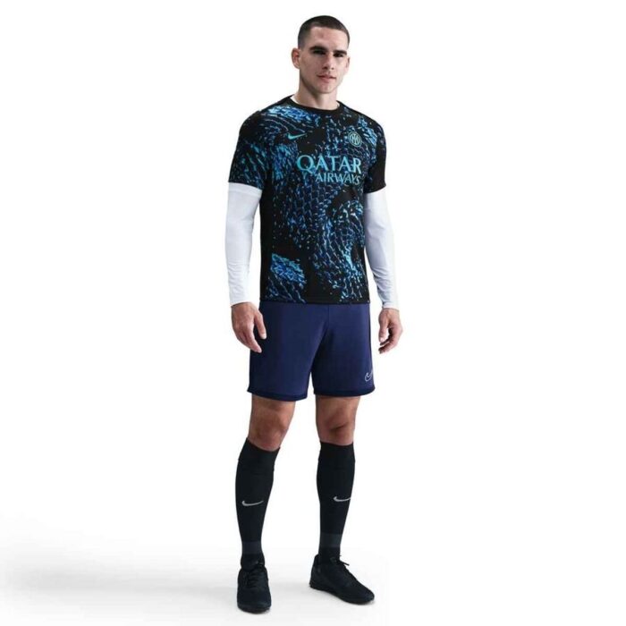 Inter Training T-Shirt Dri-FIT Academy Pro Pre Match - Chlorine Blue/Black