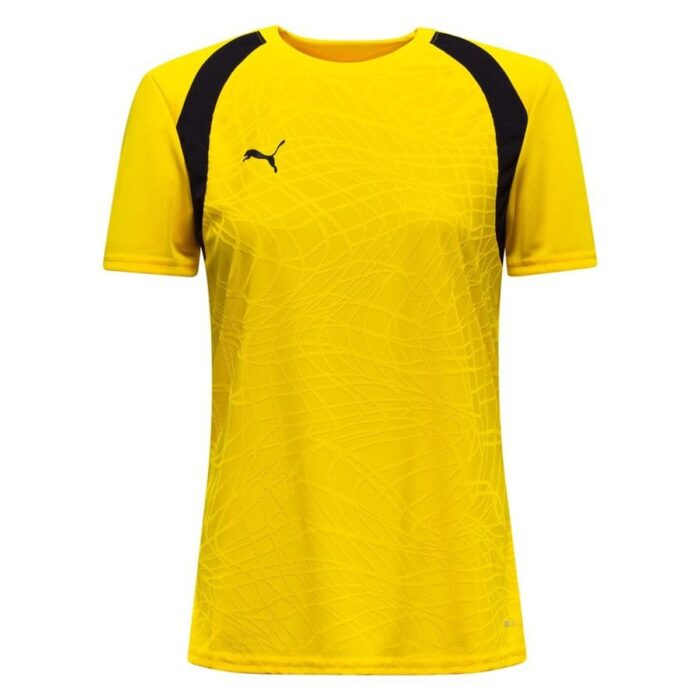 PUMA Training T-Shirt teamFINAL26 - Faster Yellow/PUMA Black Women