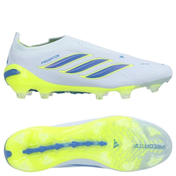 adidas Predator Elite Laceless FG Ice Cold Precision - Crystal Sky/Ray Blue/Solar Yellow