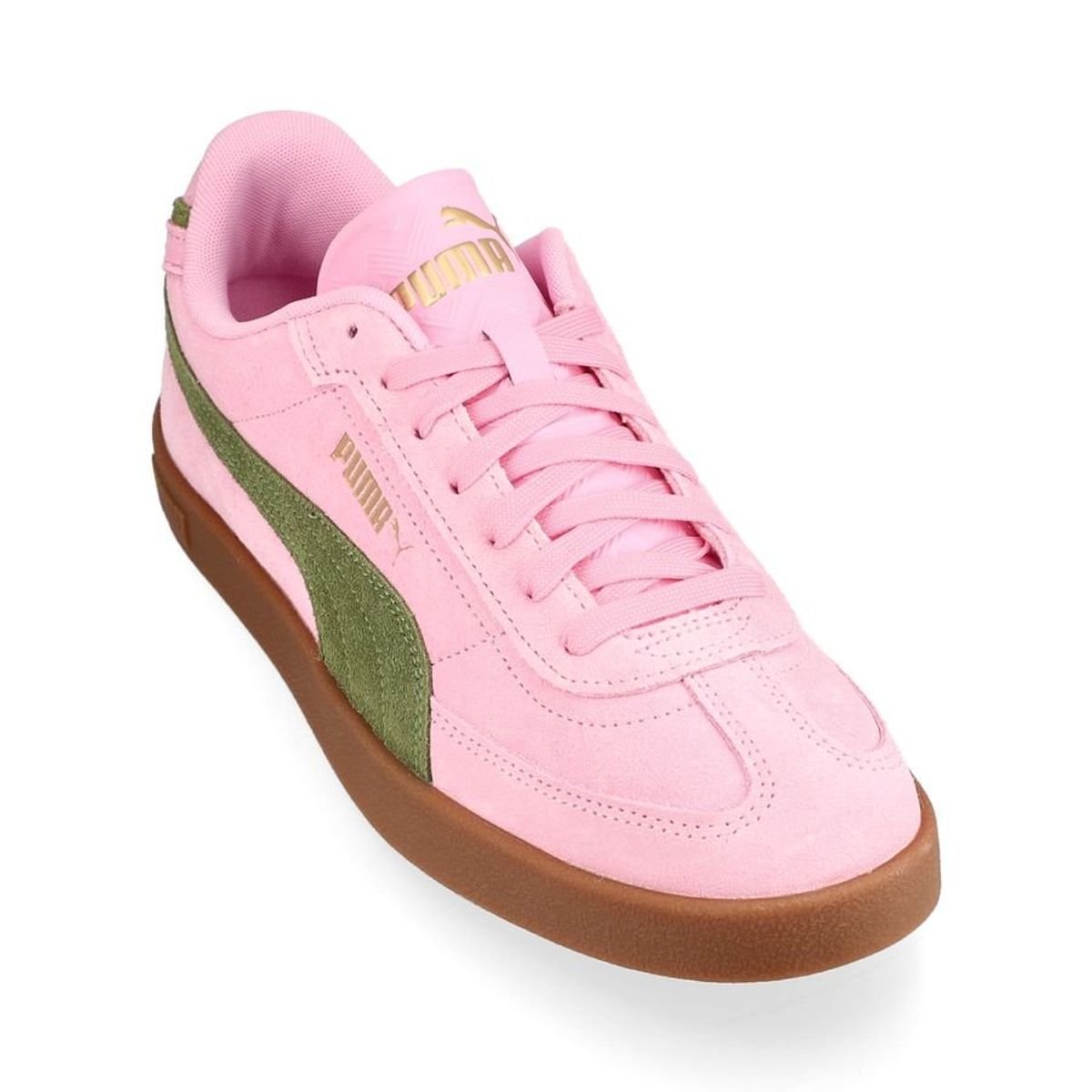 PUMA Club II Era Suede - Pink/Olive Cargo 4 PUMA Club II Era Suede - Pink/Olive Cargo - Image 4