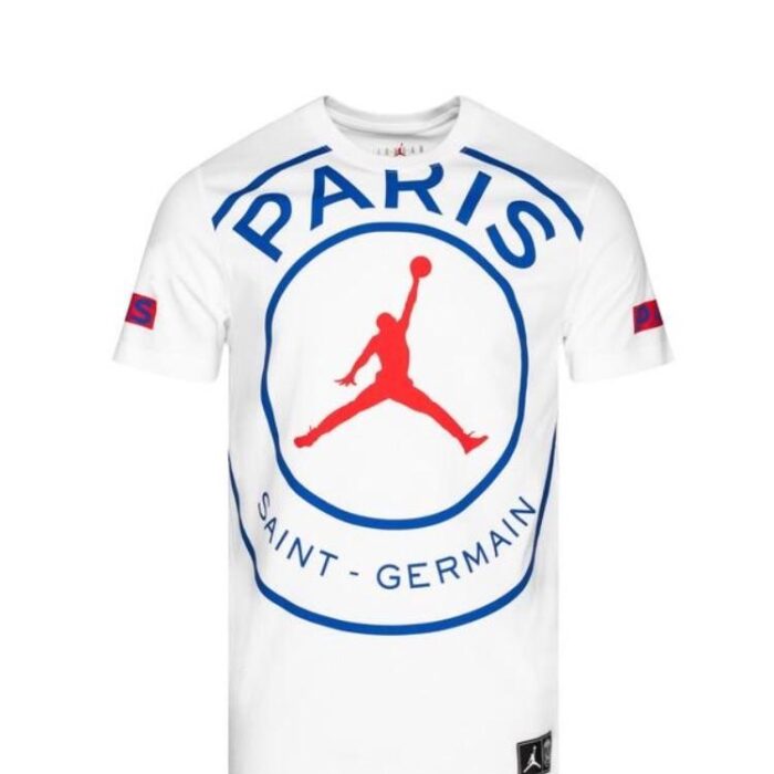Nike T-Shirt Logo Jordan x PSG - White/Game